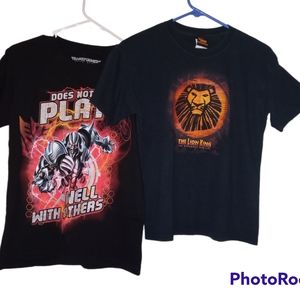 2 shirts boys size 10/12 Large